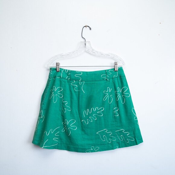 Revolve Capulet Front Slits Mini Skirt in Green M - Picture 5 of 7